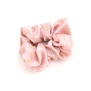 Twas a Pink Night Pink/Gold Scrunchie